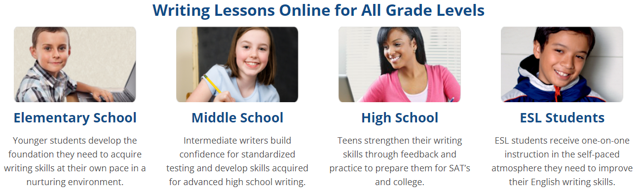 time4writing.com grades for online lessons